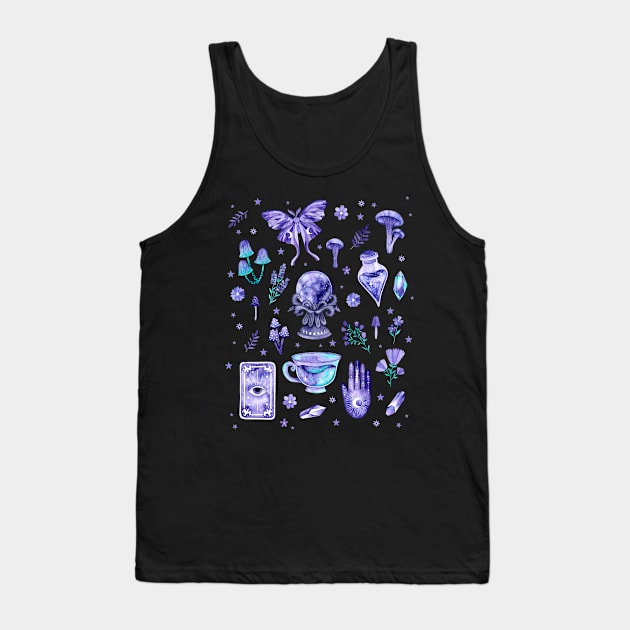 Purple Witch Tank Top by Katie Thomas Creative